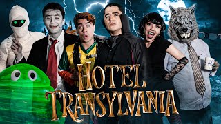 HOTEL TRANSYLVANIA LIVE ACTIÓN  EN LA VIDA REAL  MESDELTERROR  changovision [upl. by Cirnek951]