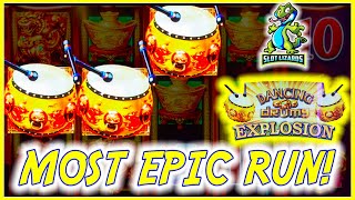 UNBELIEVABLE D IS THE LUCKIEST EVER Dancing Drums Explosion Slot JACKPOT [upl. by Gerstner844]