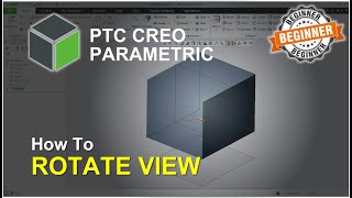 PTC Creo How To Rotate View [upl. by Rus837]