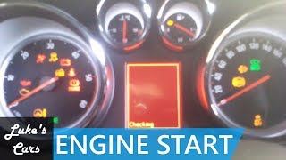 OPEL Astra J 17 CDTI Engine Start [upl. by Martinez]