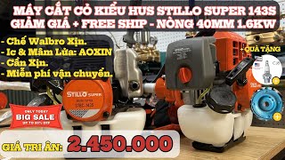 2450000 Free Ship Test Máy cắt cỏ Stillo Super 143S 16KW Chế Walbro AOXIN [upl. by Scrope]