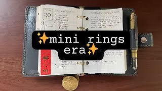 Filofax Mini Malden Flip Through  Fulltime in mini rings [upl. by Irihs]