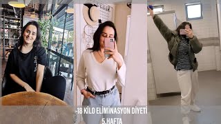 ELİMİNASYON DİYETİ 5HAFTA 2 GÜNLÜK VLOG  18 KİLO [upl. by Joyann429]