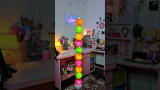 DiY Homemade Ball ⚾️ light lamp 🛋WOW 😱 Emoji craft challenge 💡shorts youtubeshorts trending [upl. by Jaquelyn]