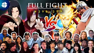 ItachiNagato VS NarutoKiller Bee FULL Fight  24 People React 🇯🇵 Shippuden 298299 [upl. by Velvet]