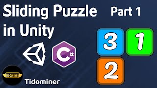 How to create Sliding Puzzle in Unity  Part 1 Setting up and Basic movement [upl. by Kire32]