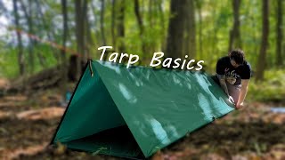 Tarp Basics  5 Shelters to Learn [upl. by Rehpotirhc]