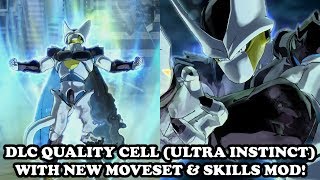 DLC QUALITY CELL ULTRA INSTINCT WITH NEW MOVESET amp SKILLS Dragon Ball Xenoverse 2 Mods [upl. by Leonid]