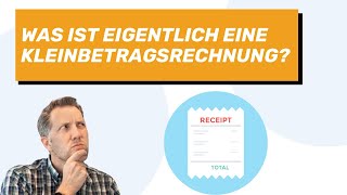 Was ist eine Kleinbetragsrechnung  easybill erklärt [upl. by Marja]