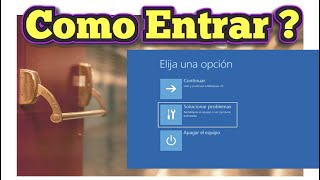 COMO ENTRAR a OPCIONES de RECUPERACION del SISTEMA en WINDOWS 10 11 para RESTAURACION o MODO SEGURO [upl. by Kass]