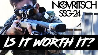 Novritsch SSG24 Airsoft Sniper Gameplay  SWAMP SNIPER TEST [upl. by Etakyram142]