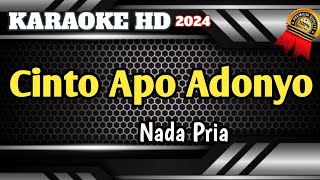 CINTO APO ADONYO Karaoke Minang Nada Pria Versi Terbaru 2024 Live HD [upl. by Goltz]