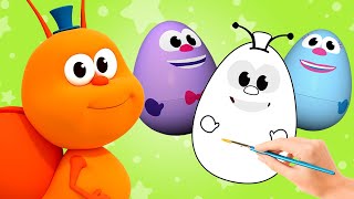 Huevos Sorpresas con Co Co El Caracol 🌈 JUEGOS INFANTILES  Bichikids en español [upl. by Robbins]