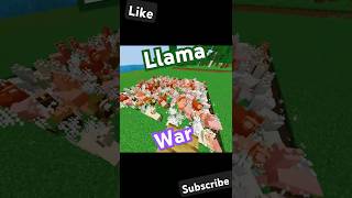 Minecraft LLama War minecraft shorts war viralshorts [upl. by Lougheed]