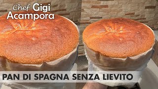 PAN DI SPAGNA  SENZA LIEVITO  SOFFICE e ALTO  Ricetta FACILE e VELOCE [upl. by Nyllij]