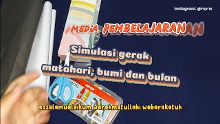 Tutorial membuat media pembelajaran gerak Matahari Bumi dan Bulan [upl. by Anaj873]