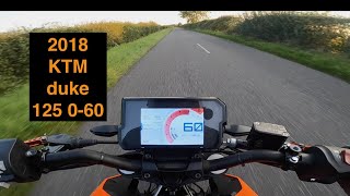 2018 ktm duke 125 060 [upl. by Sheffield]