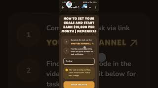 how to set your goals and start earn memefi code [upl. by Yentirb]