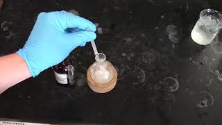 Saponification of Methyl Benzoate Crashing out the benzoic acid [upl. by Eniawed]