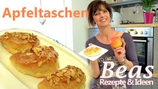 Apfeltaschen Rezept  ApfelMandel Füllung im Hefeteig backen  Apfeltaschen ohne Blätterteig [upl. by Enitsirk977]