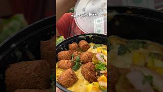 Falafel Mac amp Cheese Pasta Bowl 😍 foodreview foodshorts foodie [upl. by Dusen]