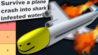 Ranking Survive the Plane Crash games Roblox [upl. by Butch]