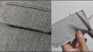 Double welt pocket with flap in 10 minutes [upl. by Constantine818]