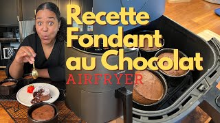 Comment faire un fondant au chocolat avec le airfryer [upl. by Sajet]