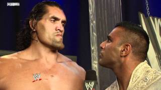 SmackDown The Great Khali and Jinder Mahal discuss the Battle Royal [upl. by Puritan]