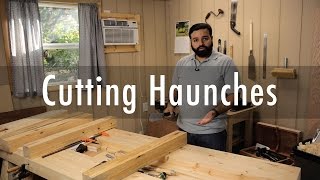 Chopping haunches on the mortise  Workbench build 9 [upl. by Irahcaz938]