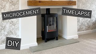 Microcement Hearth  Timelapse [upl. by Ness]