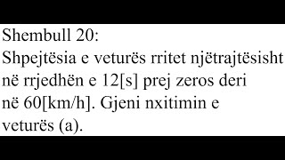 Detyra 20  Kinematikë Kinematika e pikës [upl. by Erund]