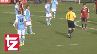 1860 München vs Ingolstadt Freistoßspray sorgt für Schmunzler im Testspiel [upl. by Dolphin]