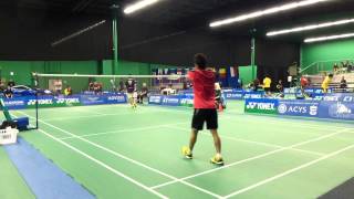 Semifinal MS G2 Hock Lai Lee USA vs Yugo Kobayashi Japan 2013 Yonex USA International [upl. by Furnary]