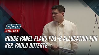 House panel flags P51B allocation for Rep Paolo Duterte  ANC [upl. by Drexler290]