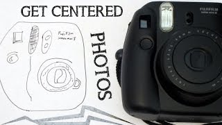 How To Take A Centered Photo With A Fujifilm Instax Mini Instant Film Camera [upl. by Ecirtnahs]