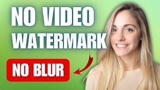 How to Remove Watermark from Video without Blur New method [upl. by Ardys972]