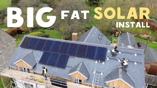 Solar Panel Case Study UK  Our BIGGEST installation to date [upl. by Broek]