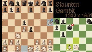 Surprising my opponent with the Staunton Gambit opening [upl. by Bennion871]