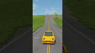 Cars vs bollard crashes beamng beamngdrive india shortvideo usa shorts car gaming [upl. by Calloway]