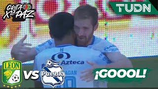 ¡GOL DE LA FRANJA Aristeguieta lo firma León 01 Puebla  Grita México C22  J14  TUDN [upl. by Reinhold]