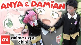 Anya amp Damian Run Around anime expo chibi 2022 [upl. by Florina]