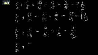 Tip ungleichnamige Brüche addieren [upl. by Aseefan]
