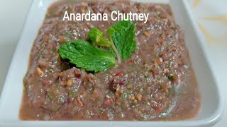 Anardana chutney recipe  अनारदाना पुदीना चटनी [upl. by Adnam]