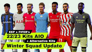 FIFA 22  EEP x FIFERs  FIFA 2223 Kits AIO  Alternative Kits  Squad Update [upl. by Maiga]