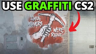 How To Use Graffiti in CS2  Counter Strike 2 [upl. by Einapets]