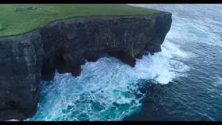 Downpatrick Head Irish coast view 4k 50FPS [upl. by Seena997]