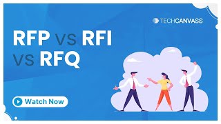 RFP vs RFI vs RFQ  Short Video by Techcanvass [upl. by Konstance]