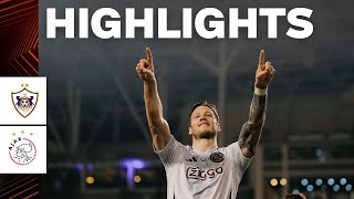 Boss in Baku 😎  Highlights amp reactions Qarabağ FK  Ajax  UEFA Europa League [upl. by Annayoj]