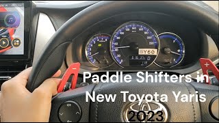 Paddle Shifters in Toyota Yaris Modified GR  Car DIY  Installation [upl. by Chandless571]